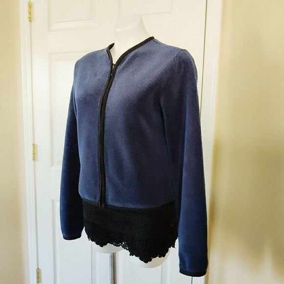 The North Face fleece cropped zip jacket sz M - Picture 3 of 12